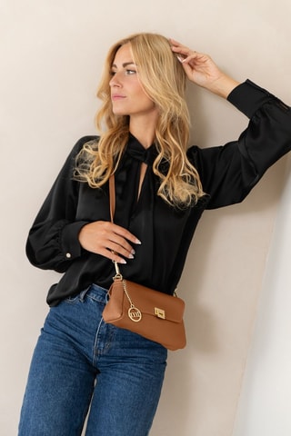 Sac bandoulière en cuir Berbera - Marron