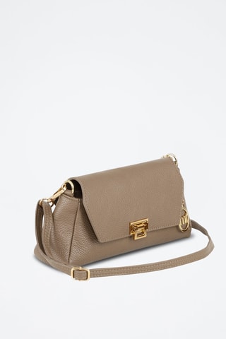 Sac bandoulière en cuir Berbera - Taupe