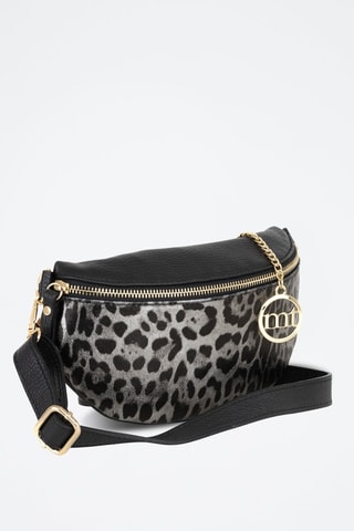 Sac bandoulière en cuir Perugino - Noir