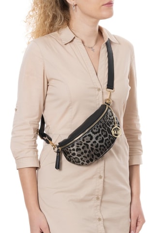 Sac bandoulière en cuir Perugino - Noir