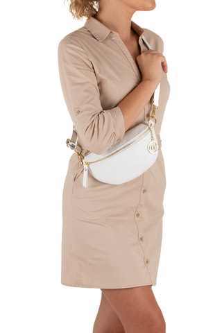 Sac bandoulière en cuir Perugino - Blanc