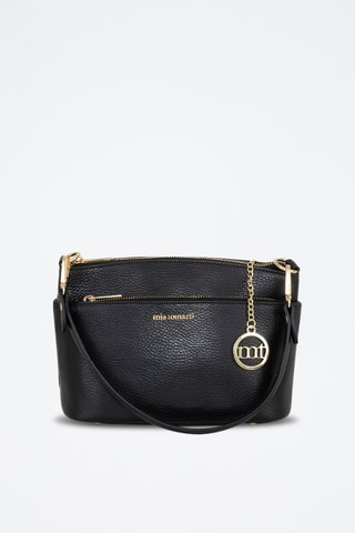 Sac bandoulière en cuir Bardolino - Noir