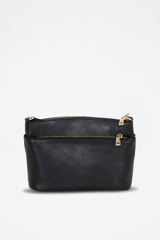 Sac bandoulière en cuir Bardolino - Noir