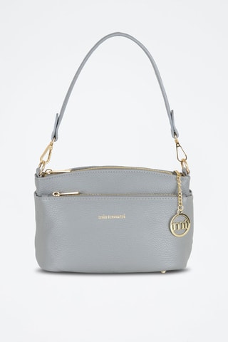 Sac bandoulière en cuir Bardolino - Gris