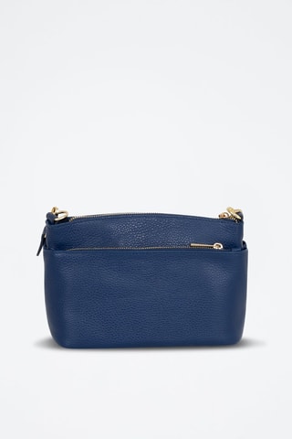 Sac bandoulière en cuir Bardolino - Bleu marine