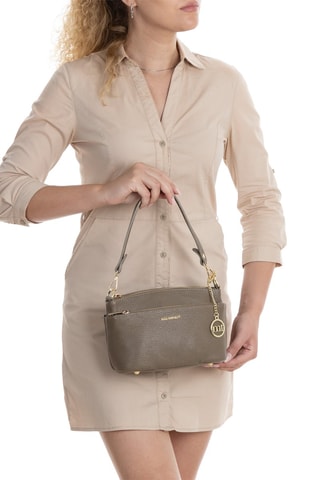 Sac bandoulière en cuir Bardolino - Marron