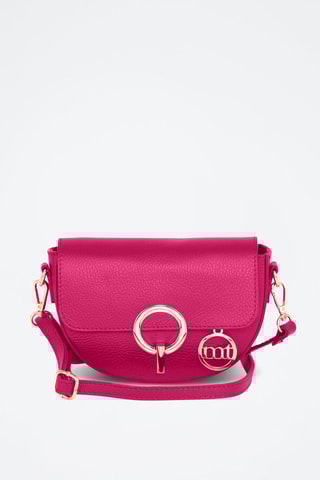 Sac bandoulière en cuir Azario - Rose