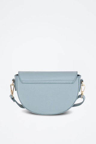 Sac bandoulière en cuir Azario - Bleu clair