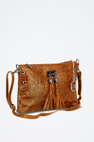 Sac bandoulière en cuir Abano - Marron