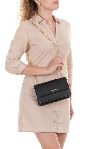 Sac bandoulière en cuir Bagarotti - Noir