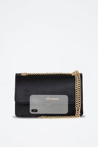 Sac bandoulière en cuir Bagarotti - Noir