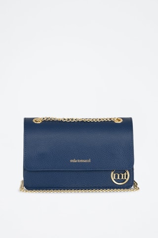 Sac bandoulière en cuir Bagarotti - Bleu