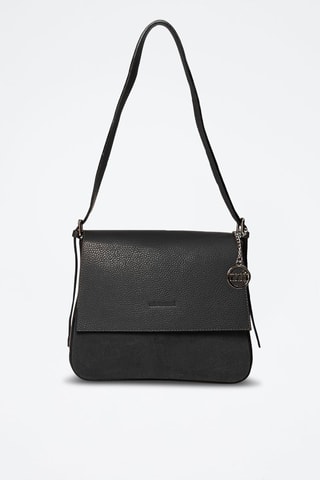 Sac bandoulière en cuir Viminale - Noir