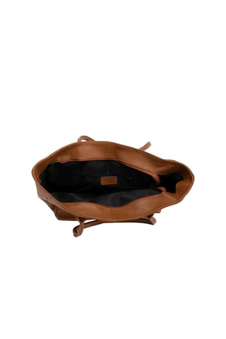 Cabas en cuir Zuara Cognac