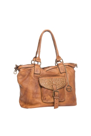 Cabas en cuir Sirio Camel