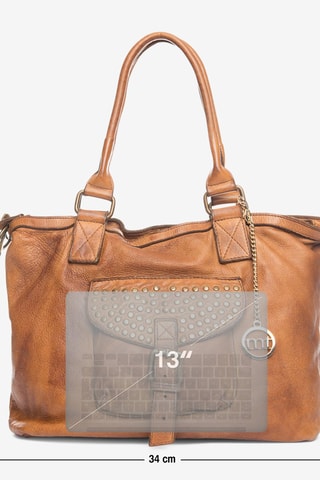 Cabas en cuir Sirio Camel