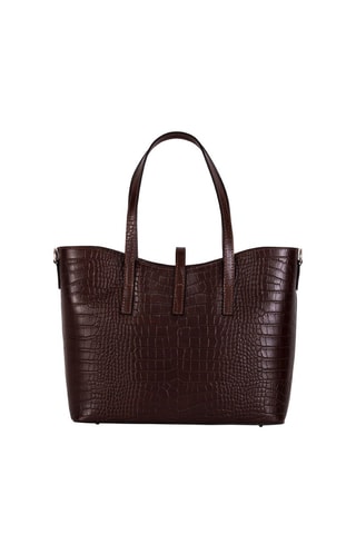 Cabas en cuir Valbrona - Marron 