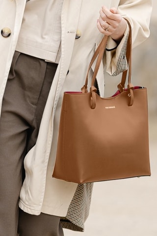 Sac porté épaule en cuir Zanella - Marron