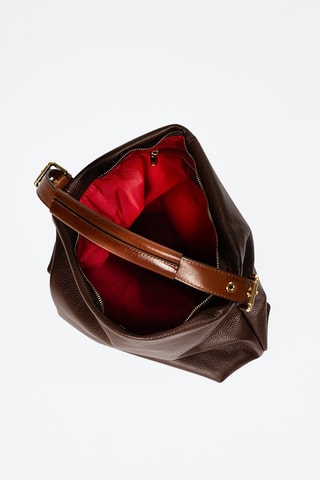 Cabas en cuir Ferrucci - Marron