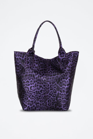 Cabas en cuir Barozzi - Violet