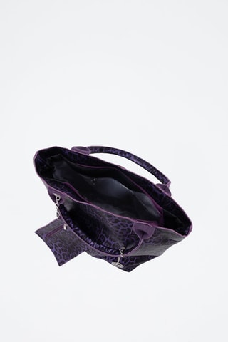 Cabas en cuir Barozzi - Violet