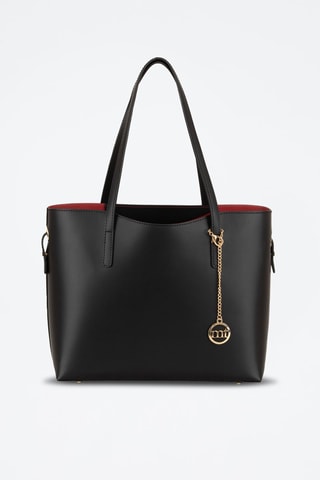 Cabas en cuir Gracchi - Noir