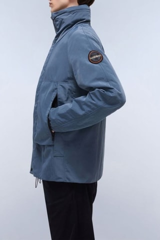 Coupe-vent à capuche A-Bisenzio - Gris foncé