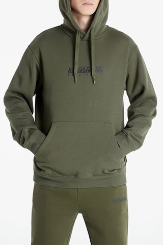 Sweat à capuche Box chest - Kaki - Napapijri