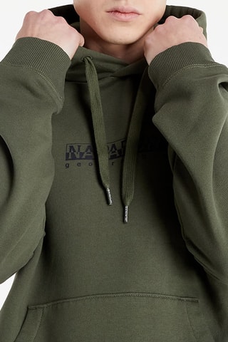Sweat à capuche Box chest - Kaki - Napapijri