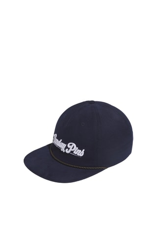 Casquette en velours Cord Lthr - Bleu marine