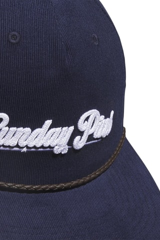 Casquette en velours Cord Lthr - Bleu marine