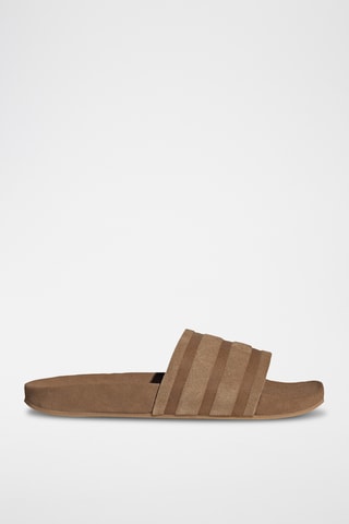 Claquette en nubuck Adilette - Marron