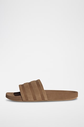 Claquette en nubuck Adilette - Marron