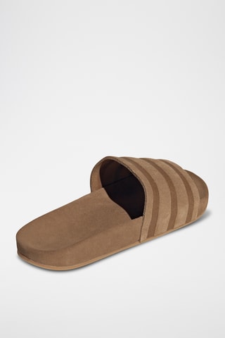 Claquette en nubuck Adilette - Marron
