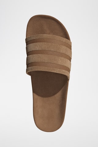 Claquette en nubuck Adilette - Marron