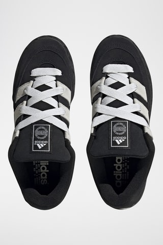 Chaussures de skateboard en nubuck Adimatic - Noir et gris clair