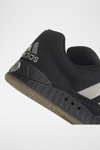 Chaussures de skateboard en nubuck Adimatic - Noir et gris clair