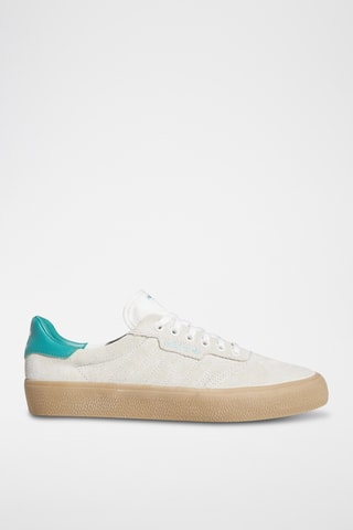 Chaussures de skateboard en nubuck 3MC - Blanc
