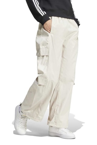 Pantalon cargo taille haute - Ecru