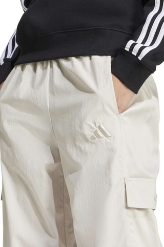 Pantalon cargo taille haute - Ecru