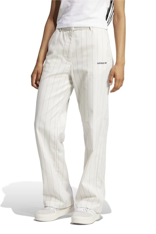Pantalon standard Pinstripe - Blanc