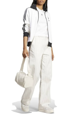 Pantalon standard Pinstripe - Blanc