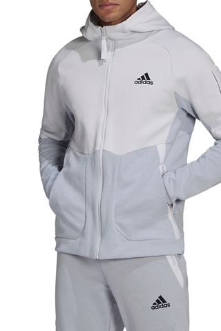 Veste à capuche Designed for Gameday Blanc et gris