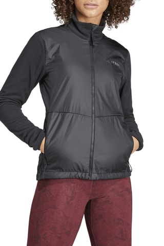 Veste de randonnée polaire de randonnée Midlayers - Noir