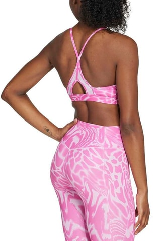 Brassière d’entrainement tie and dye push-up Aeroreact - Mauve