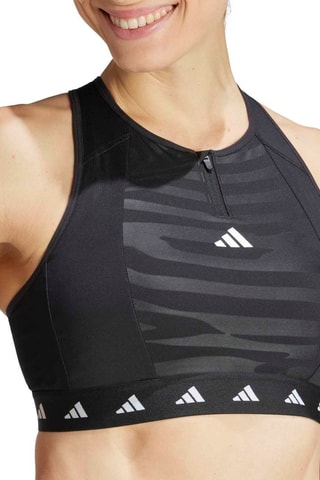 Brassière d'entraînement push-up TechFit - Noir