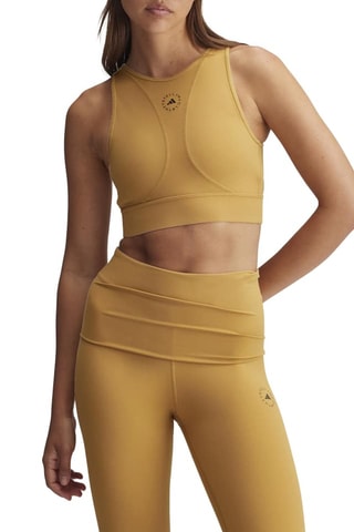 Crop top de yoga Stella McCartney - Jaune