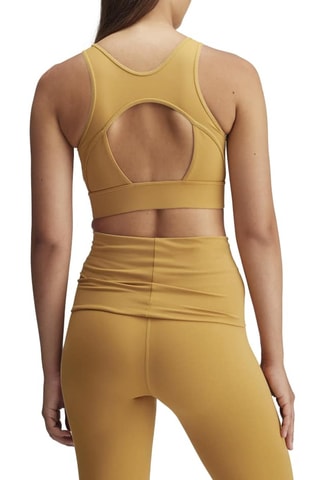 Crop top de yoga Stella McCartney - Jaune