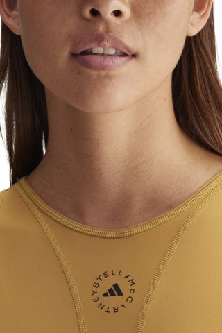 Crop top de yoga Stella McCartney - Jaune