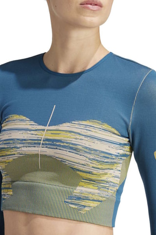 Crop top de yoga Stella McCartney - Bleu cobalt